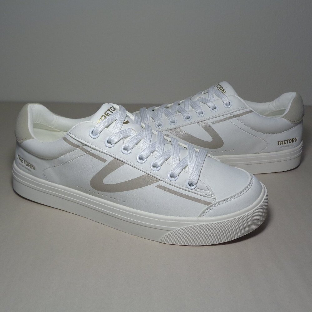 Tretorn / Size 6 M / HOPPER - SERVE / White - Grey / Sneakers New Women's Shoes